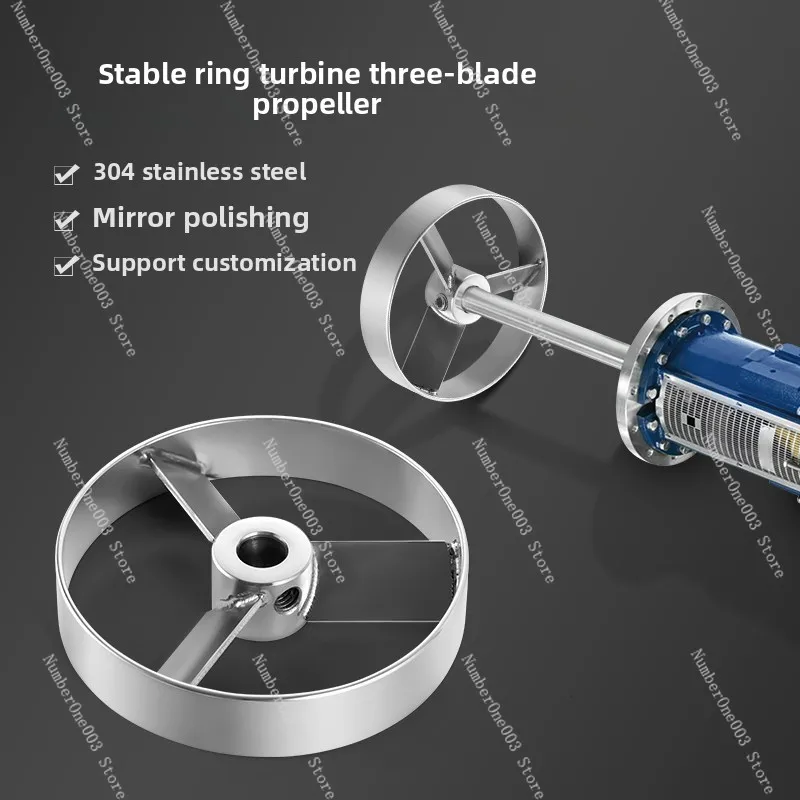 

Turbine Three-Blade Stainless Steel Disc Laboratory Mixing Impeller Mixer