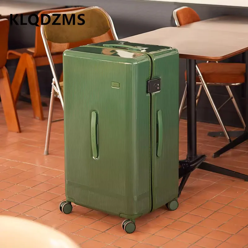 KLQDZMS Luggage Travel Bag Large Capacity Trolley Case PC Boarding Box Password Box 20“22”24“26”28\