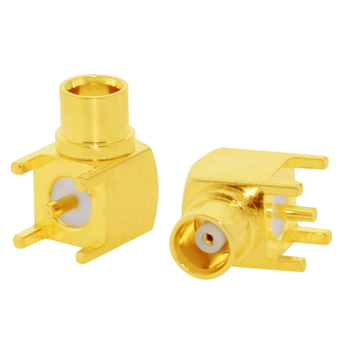 

1pc MCX Female Jack RF Coax Connector PCB Mount Right Angle Goldplated NEW Wholesale