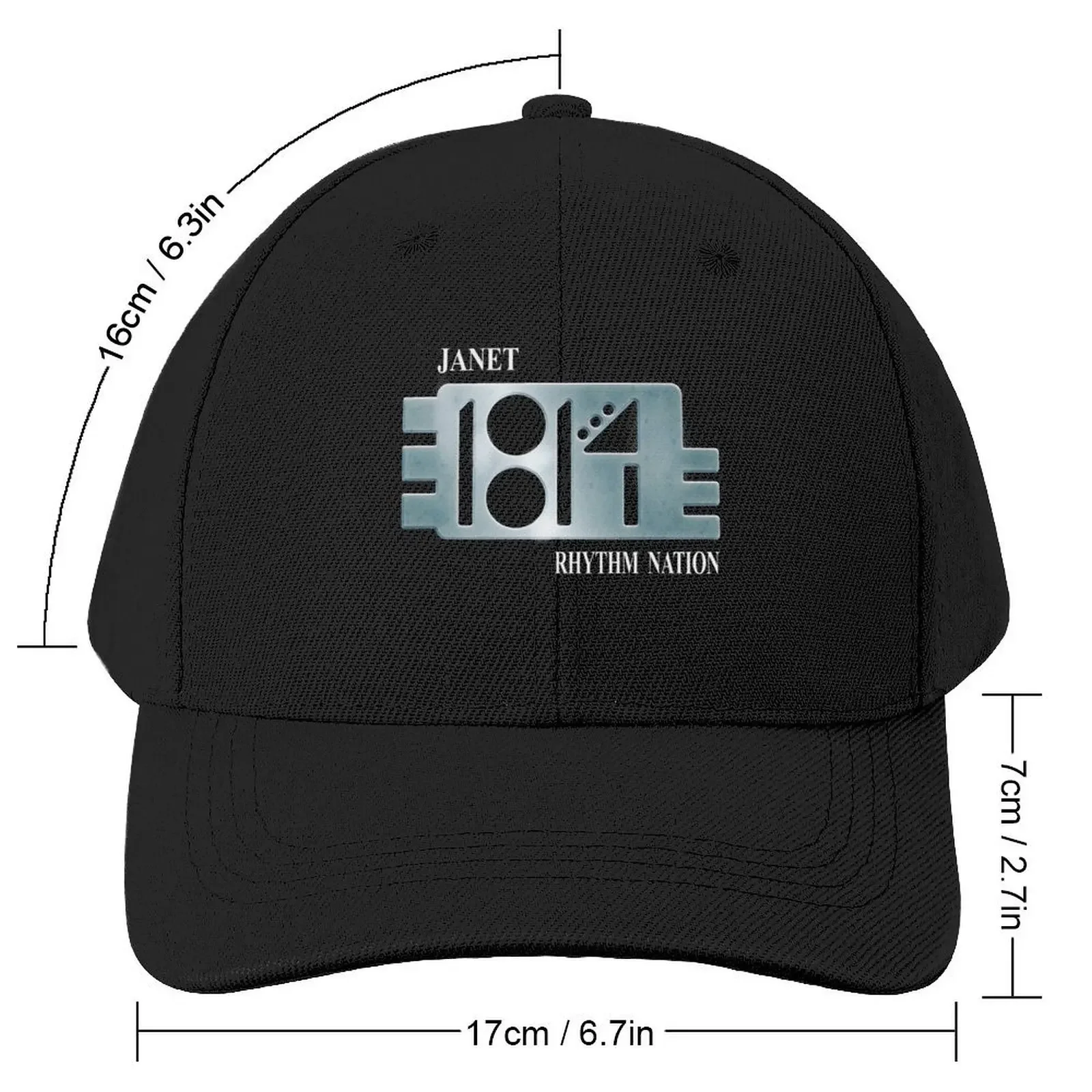 Rhythm Nation 1814 - badge pin - (Janet Jackson) Baseball Cap Hat Luxury Brand Beach Bag Wild Ball Hat For Men Women's