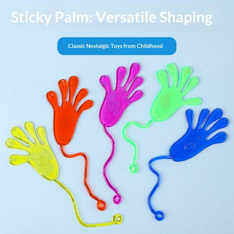 Sticky PalmSticky Fun Giocattoli per bambini piccoli giocattoli estensibili e appiccicosi rilascia la nostalgia del palmo attacca al muro elastico l