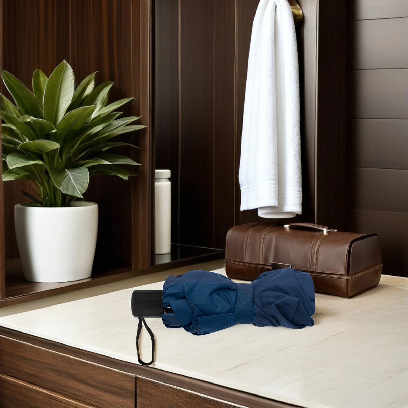 

2Pcs Plastic Umbrella Handle Replacement Grip Black Vertical Stripe Folding Rain Handle Sleeve Lanyard Folding Umbrella Repair