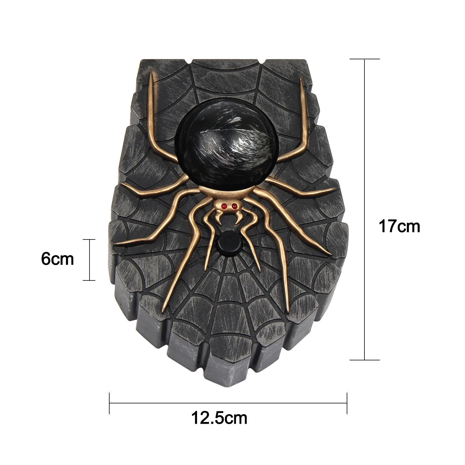 Halloween Spider Doorbell Glowing Sound Scary Sound One-Eyed Spider Doorbell