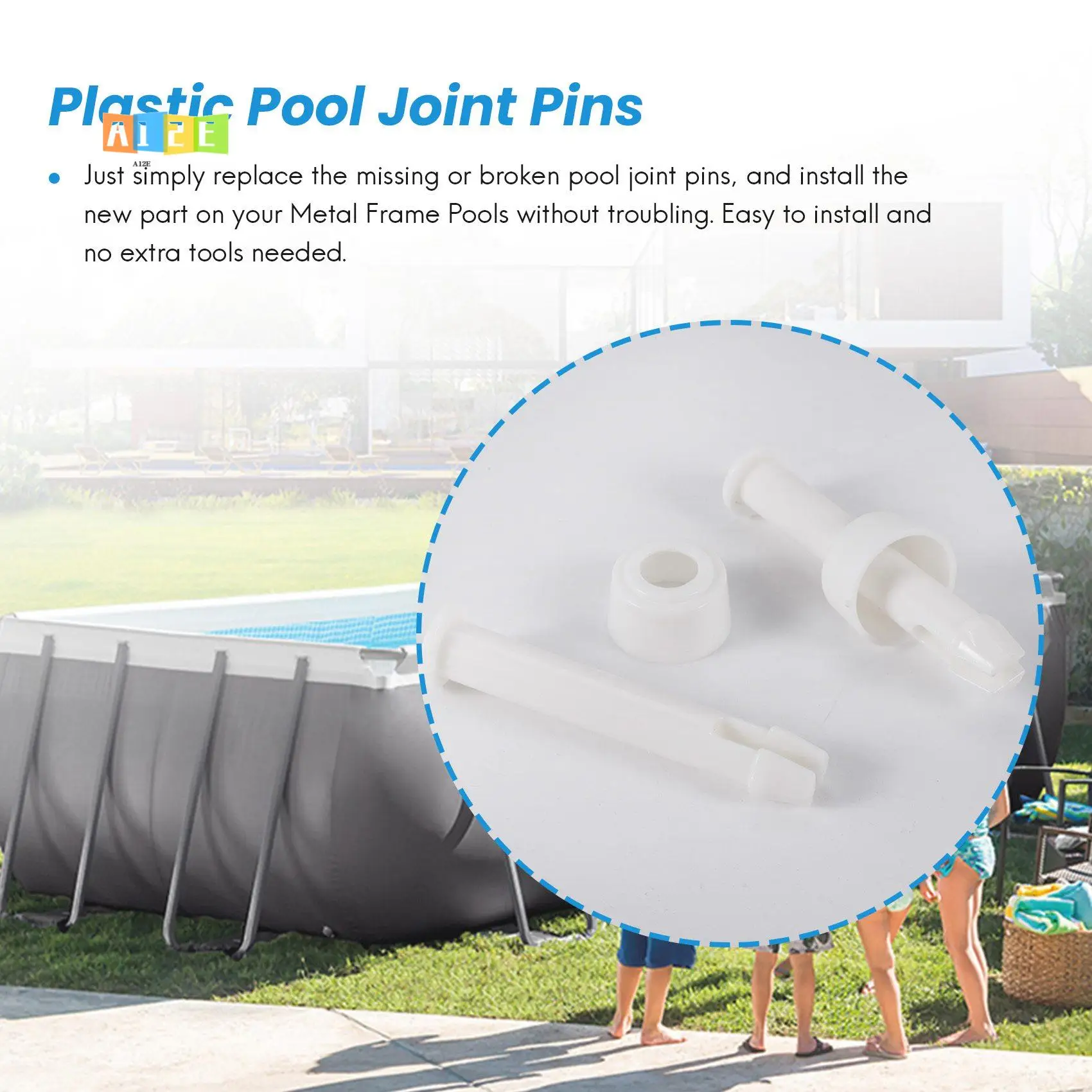 

A12E-20 шт., штифты для соединения бассейна из АБС-пластика, 6 см/2,36 дюйма, уплотнения для набора крышек для запасных частей для бассейна Intex 28270-28273