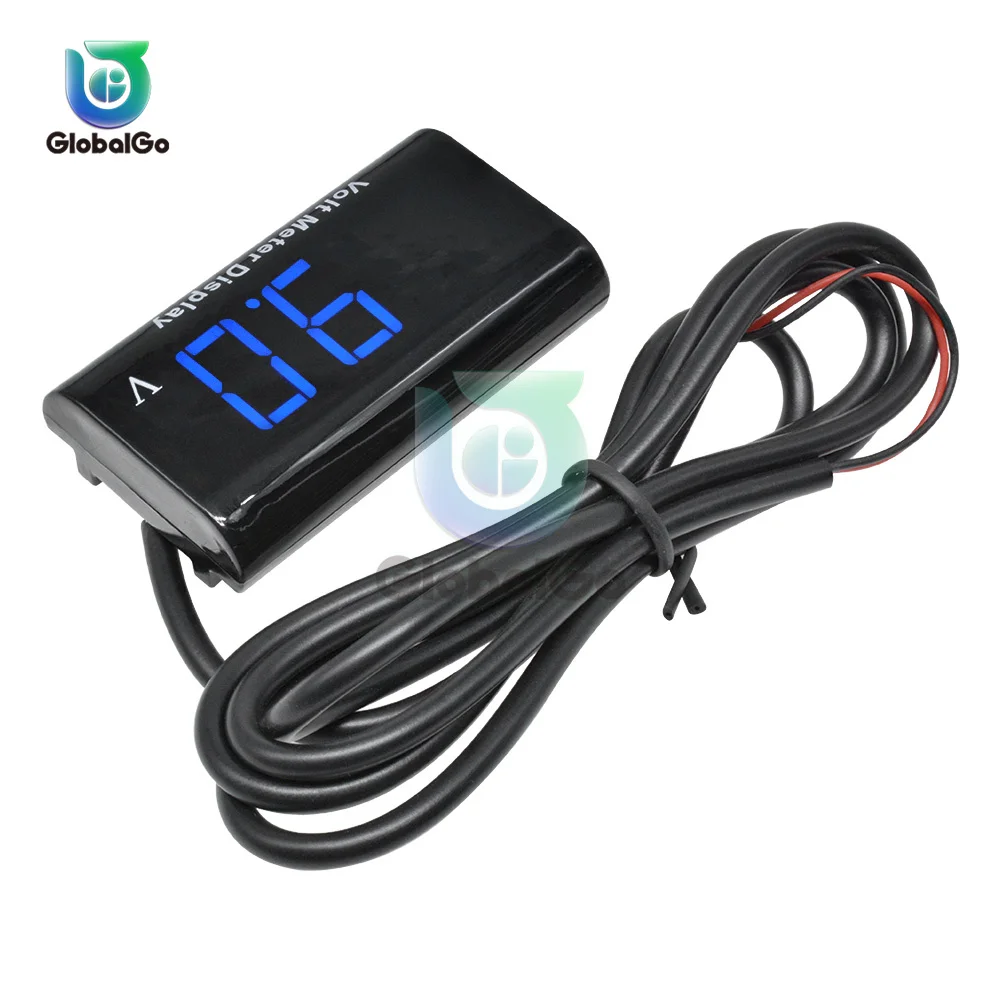 Imagem -04 - Voltímetro Digital 12v Medidor de Tensão do Carro Volt Tester Bateria Acidificada ao Chumbo Tester Painel Monitor Detector Motocicleta dc 818v