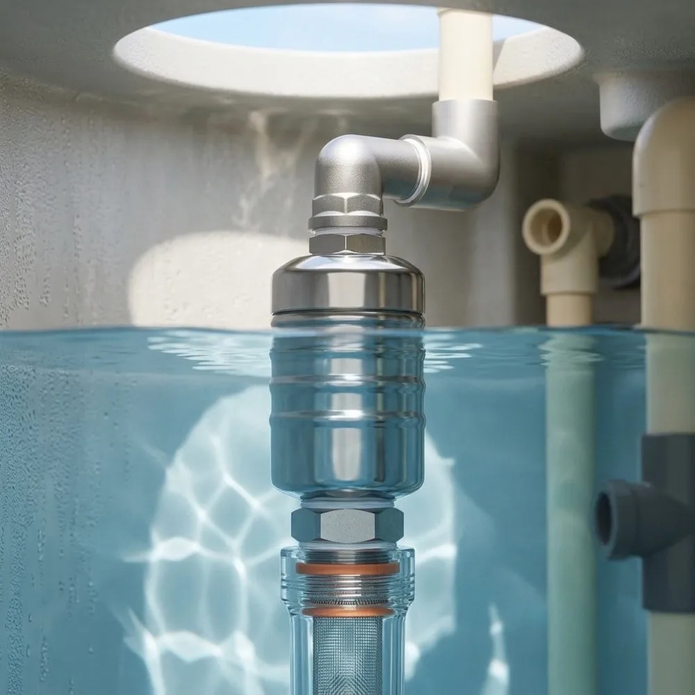2 Set Stainless Steel Float Ball Valve Automatic Water Level Control Shut-Off Valve For Water Tank Tower Float Valve