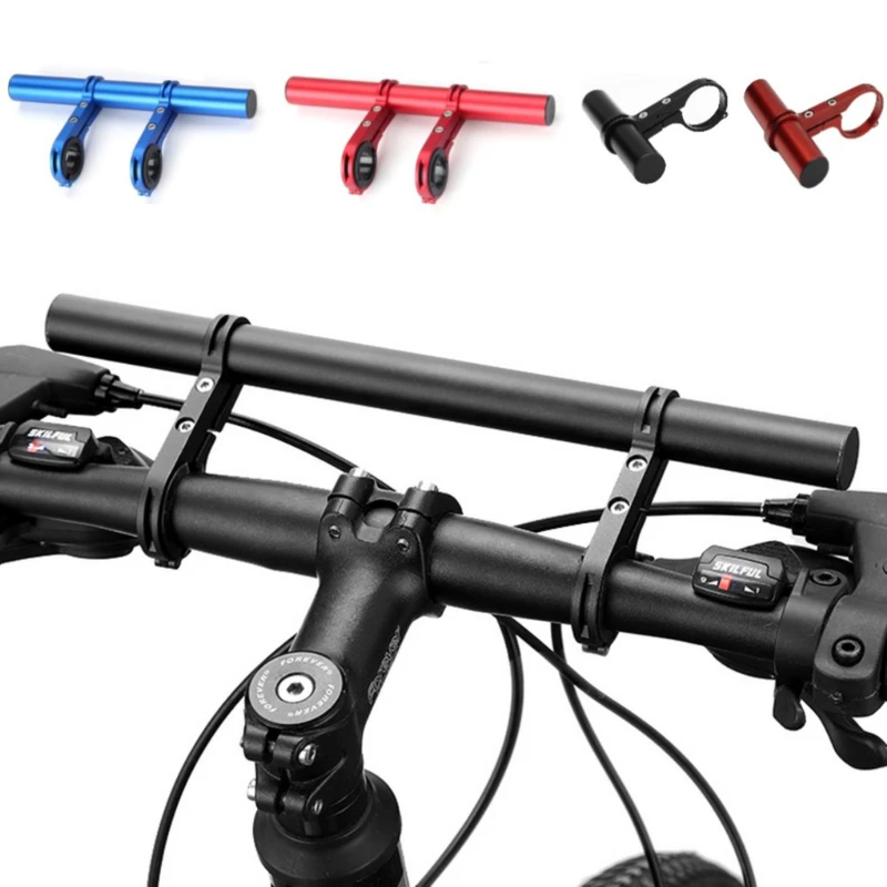 10//20/30cm Bicycle Handlebar Extended Bracket Bike Headlight Mount Bar Computer Holder Lamp Support Rack Alloy Stand