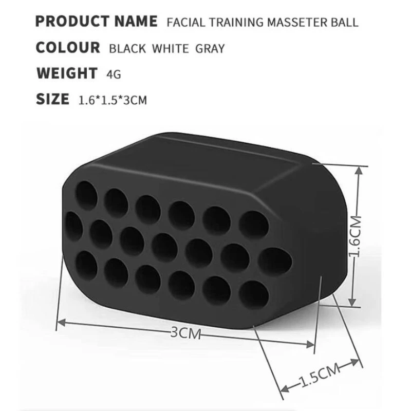 ลูกบอลบริหารกราม ลดหน้าเรียว กระตุ้นกล้ามเนื้อใบหน้า บริหารกล้ามเนื้อกราม ลดไขมันบริเวณคาง ยกกระชับใบหน้า