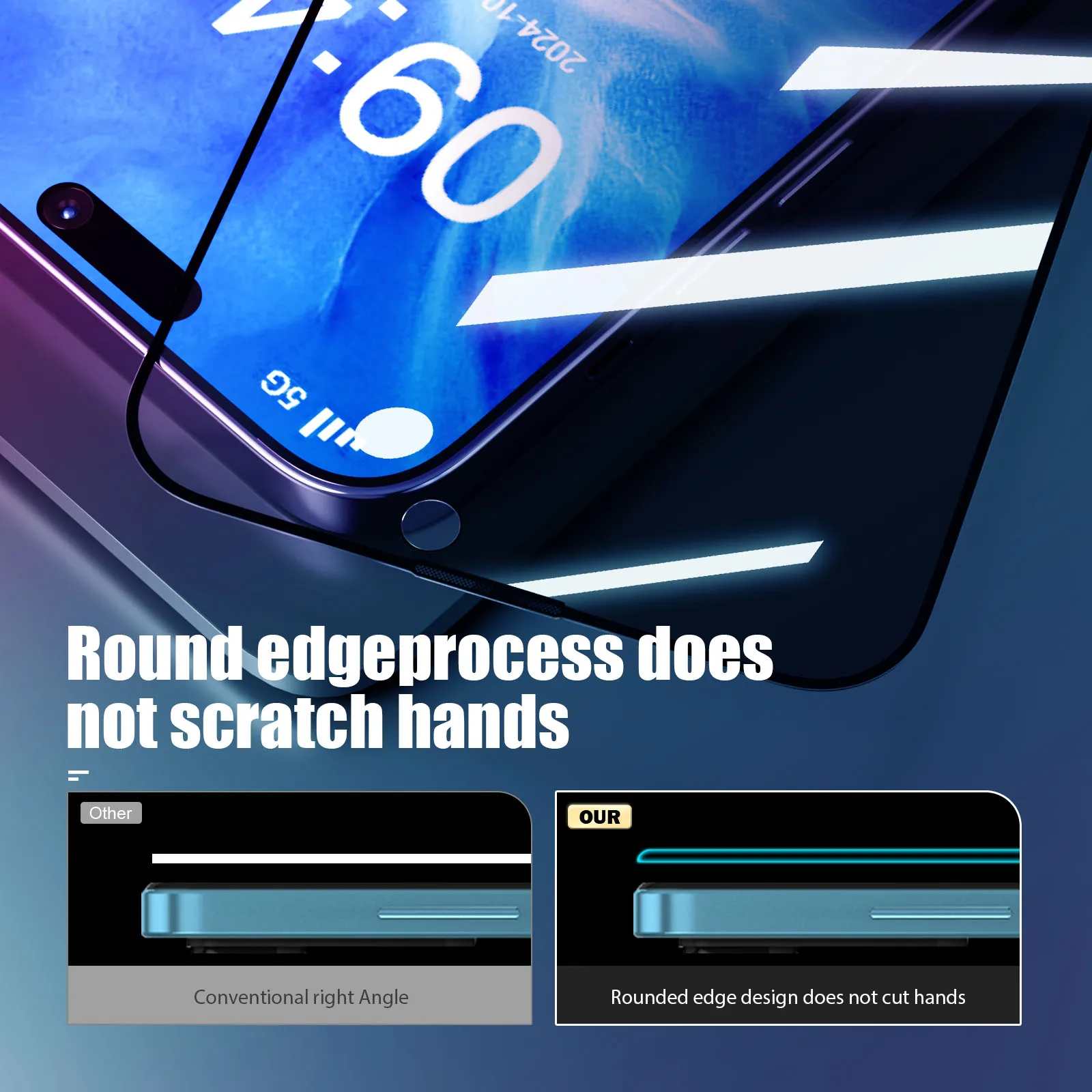 1-5 Stück ESD-Displayschutzfolien aus gehärtetem Glas für Samsung A07 A06 A05S A57 A56 A55 A54 A53 A37 A36 A35 A34 A26 A17 A16 A15 – Detail 6