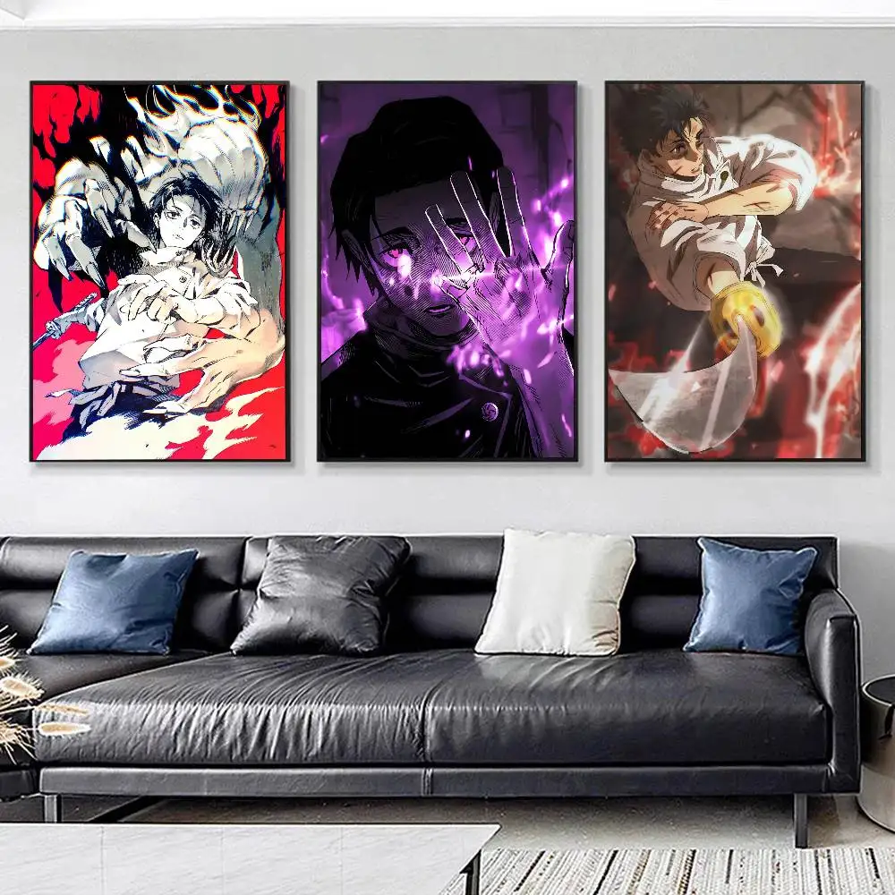 1pc Yuta Okkotsu Anime J-Jujutsu K-Kaisen Posters HD Print Vintage Wall Art Decor for Home Study Room