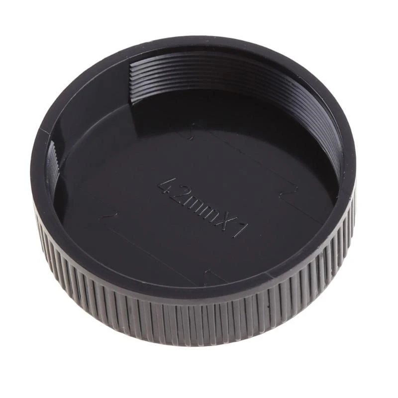 090F 1PC Задняя крышка крышки для задней линзы для M42 42 мм 42 Винтовое крепление черное