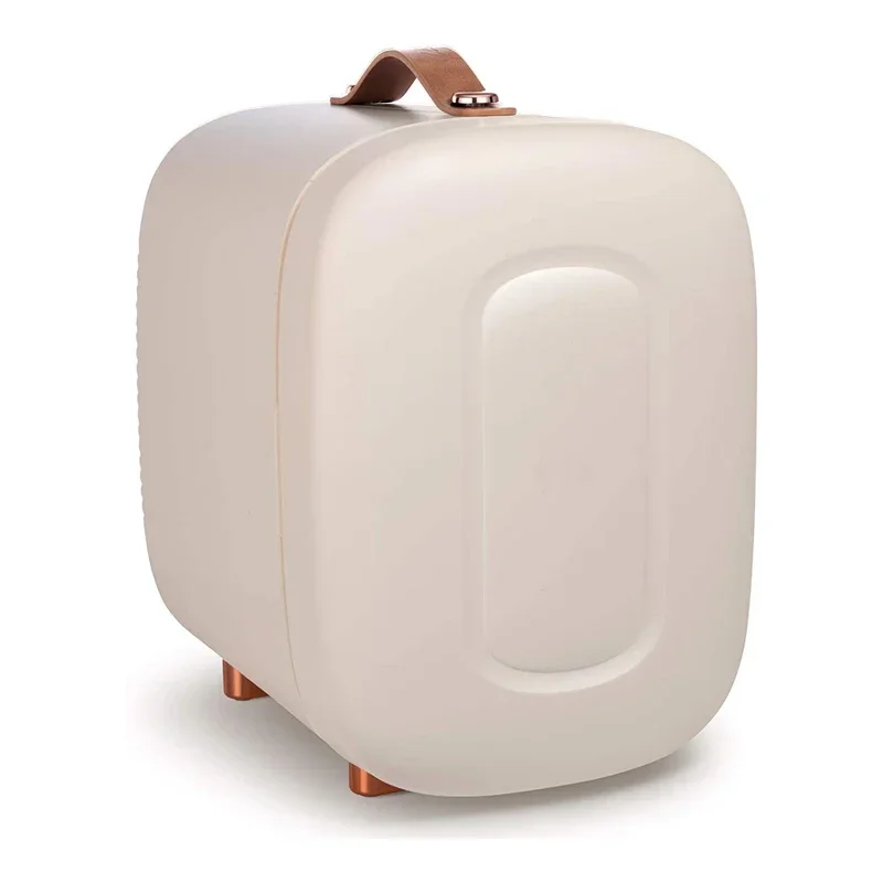 

5L Portable beautiful skincare mini fridge storage cosmetics fruit food LED light inside for home
