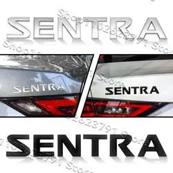 Auto Accessories 3D ABS Plastic SENTRA Letter Logo Body Trunk Fender Tailgate Badge Sticker Decoration