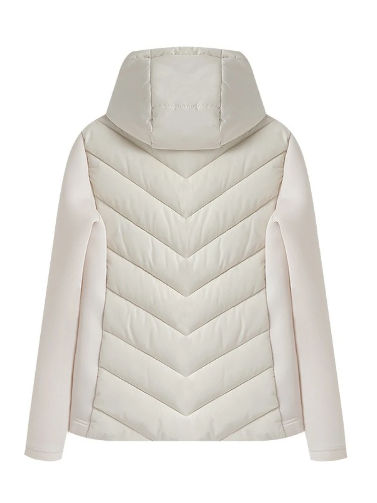 الجديد في سترة خريف وشتاء عصرية خفيفة الوزن وقصة ضيقة وصلت حديثًا معطف نسائي من القطن ملابس خارجية أنيقة على طراز الكلية