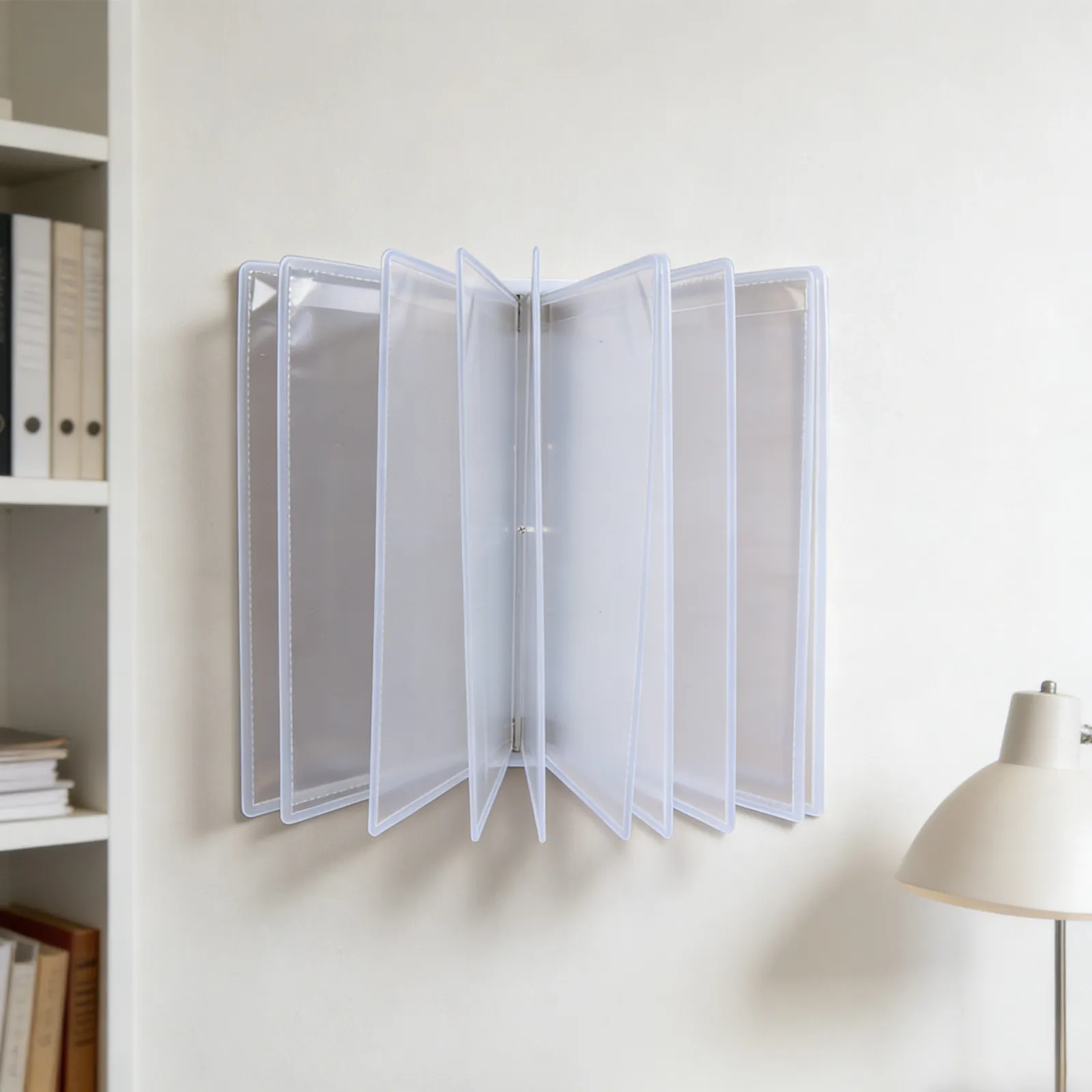 Wall File Organizer 5 Page A4 Hanging Brochure Display Rack Space-Saving Document Holder Office Wall Mounted File Rack
