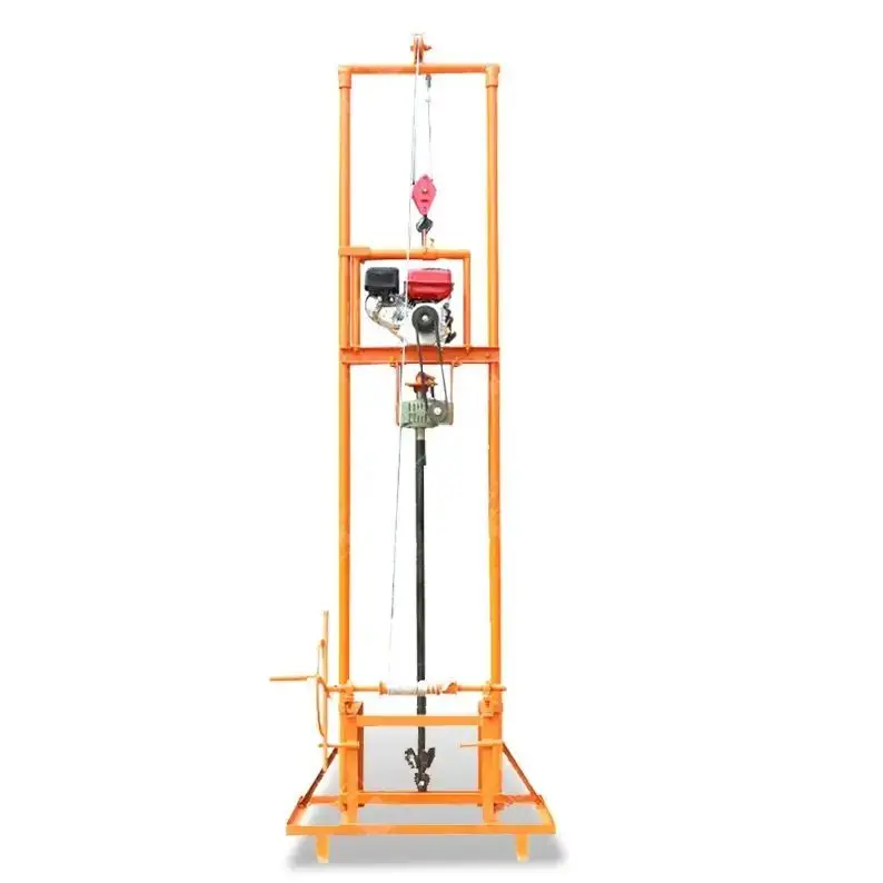 

Индивидуальная малогабаритная буровая установка для водяных скважин 80 м, ручное управление, легкий бур для продажи