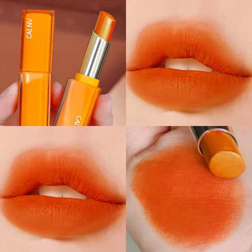 Imagen 2 del producto El lápiz labial no se pega a la taza, color calabaza, naranja, tomates podridos, tonos de naranja cálidos, vitalidad y rojo naranja sangre