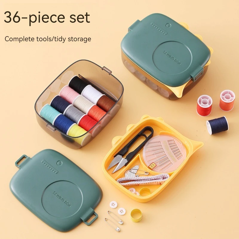 

Sewing Box Set, Household Sewing Kit, Daily Necessities, Cartoon Storage Box, High-End, New