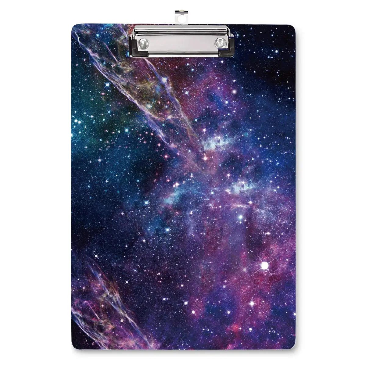 Starry Stars Acrylic Clipboard Fashion Design Clipboards for Students Women Man and Kids Cute Pattern Metal Clip School Supplies