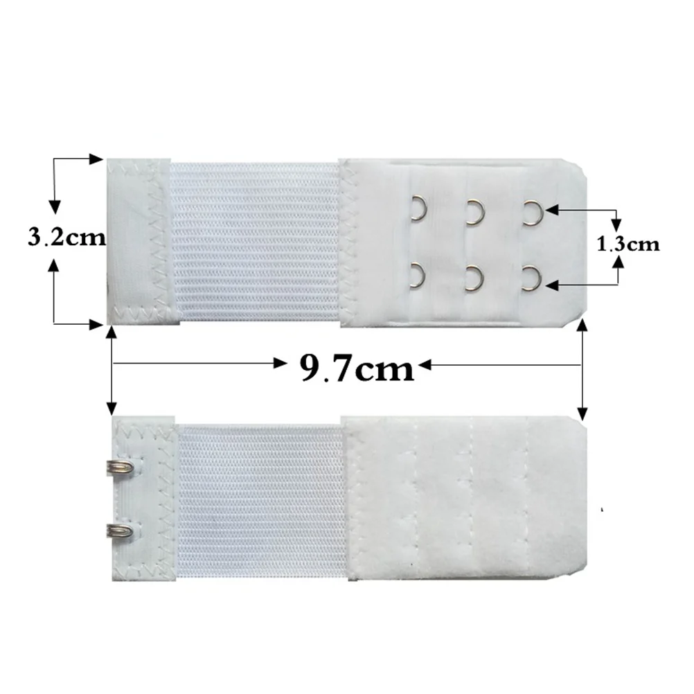 

3PCS Bra Back Extender Hook Adjustable 2 Hooks Strap Extension for Sports Nursing Maternity Pregnancy Women Underwear Support