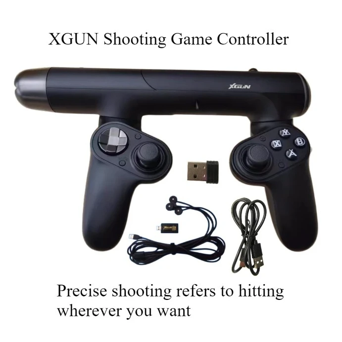 XGUN new USB 4-point positioning upgraded version precise shot Somatosensory Gun Game Controller,For PC Wireless Bluetooth Game
