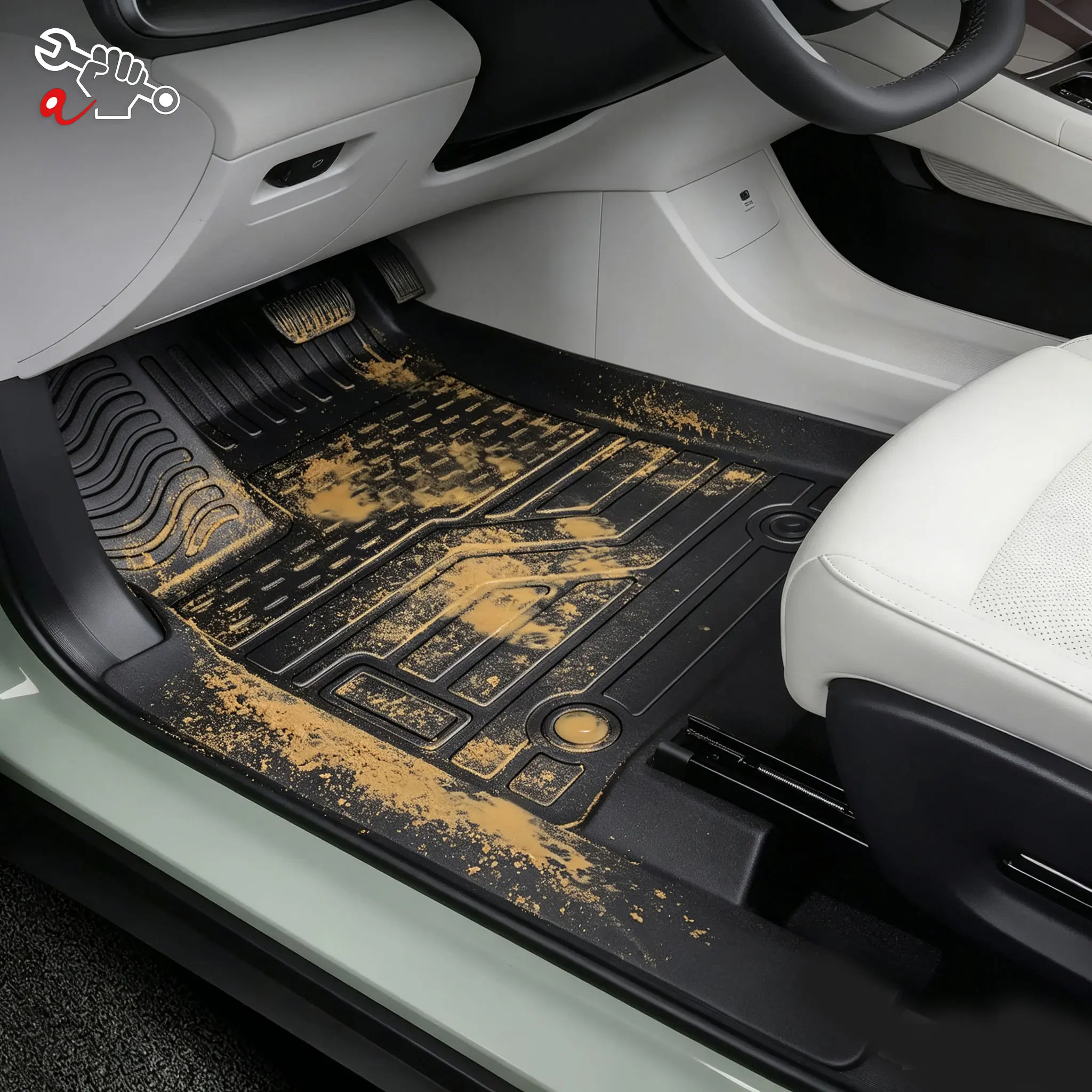 

Left-Hand Drive Car Custom Fit Floor Mat For Chery QQ3 EV 2026 Odorless Waterproof All-Weather Floor Liner Protector Durable Mat