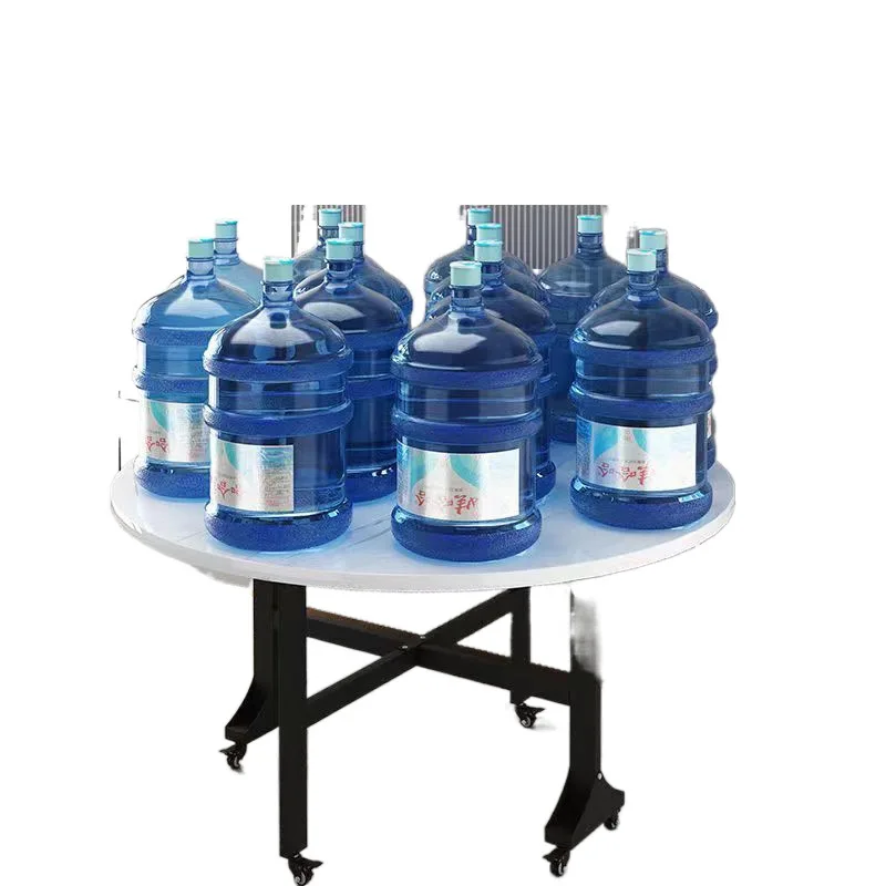 

Extra thick small apartment foldable multi-functional clearance round full set of household large round table thickened large