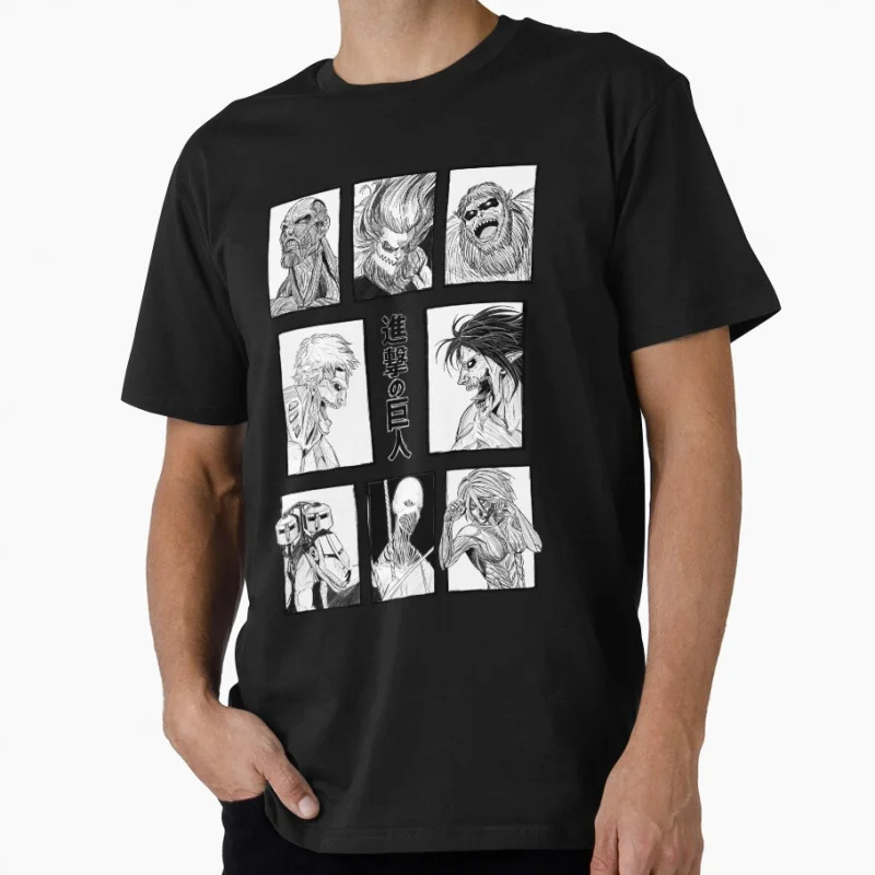 

All - titans 1203 Attack On Titan Gift t shirt for Anime lover Cartoon Graphic Y2K clothes Large size Tops Manga printed Tee