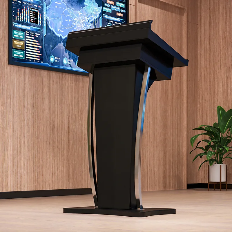 Painted Finish Reception Desks Speech Training Reception Desks Podium Welcome Restaurant Office Furniture Военное ДелоZY40JDT