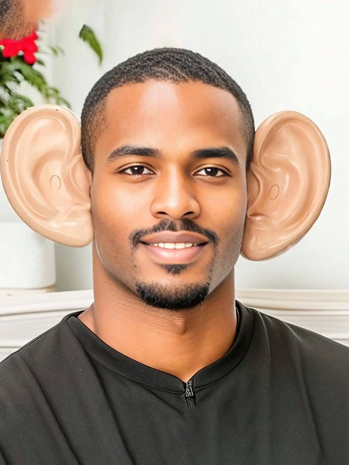 

1 шт. Рождественский ободок с имитацией больших ушей, милый виниловый ободок с большими ушами, аксессуар для карнавального костюма, головной убор для косплея