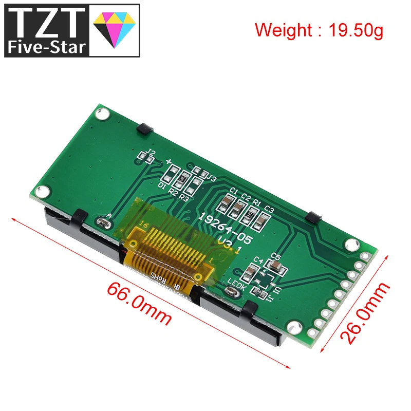 LCD19264 192*64 192X64 Graphic Matrix LCD Module Display Screen 3.3-5V LCM build-in UC1609C Controller with LED Backlight