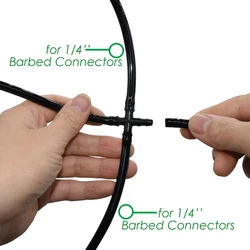 KESLA 5–100 m Gartenbewässerungsschlauch, 4/7 mm PVC-Mikrobewässerungsrohr, Tropfbewässerungsschläuche, Sprinkler, 1/4 Zoll Rasen, Balkon, Gewächshaus
