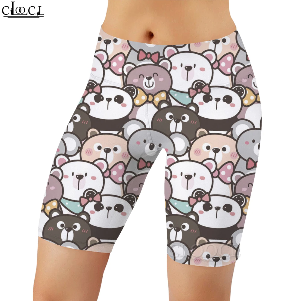 CLOOCL Women Legging Kawaii Cartoon Puppy Pattern 3D Printed Casual Leggings for Female Gym Workout Sports Push-up Sexy Shorts