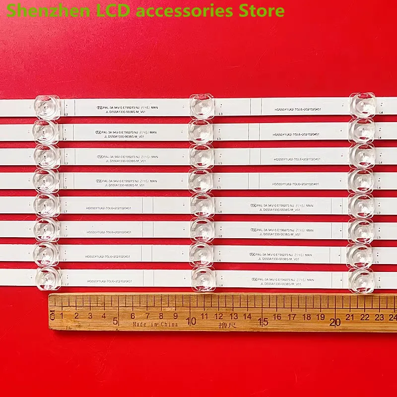 POUR HD550Y1U62-T0L6 JL.D550A1330-003BS-M_V01 + 2021020401 SVH55 52.5CM 100% NOUVEAU bande de rétroéclairage LED