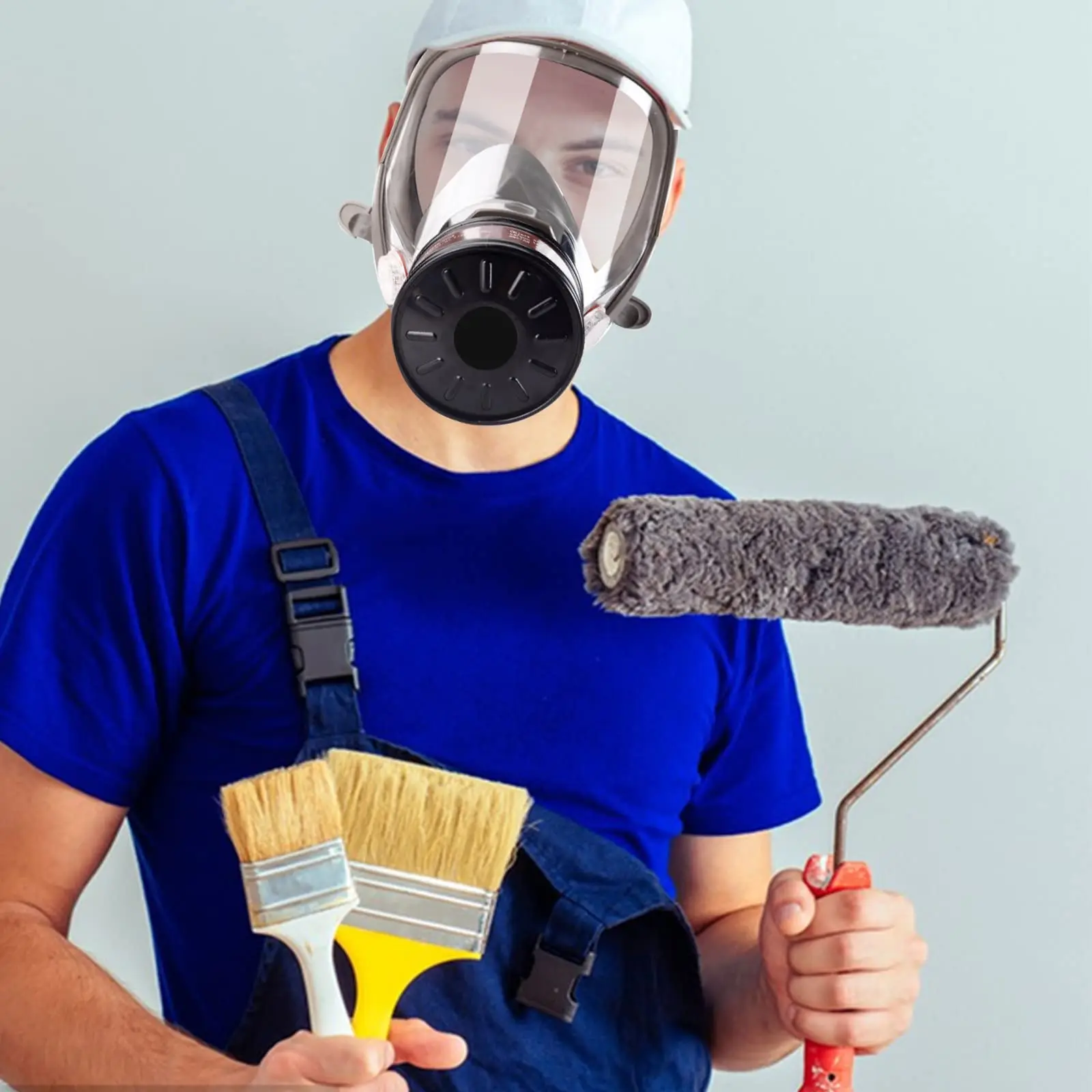 6800 Full Face Safety Work Gas Masks Survival Nuclear and Chemical with 40mm Activated Carbon Filter & Anti-Fog Design