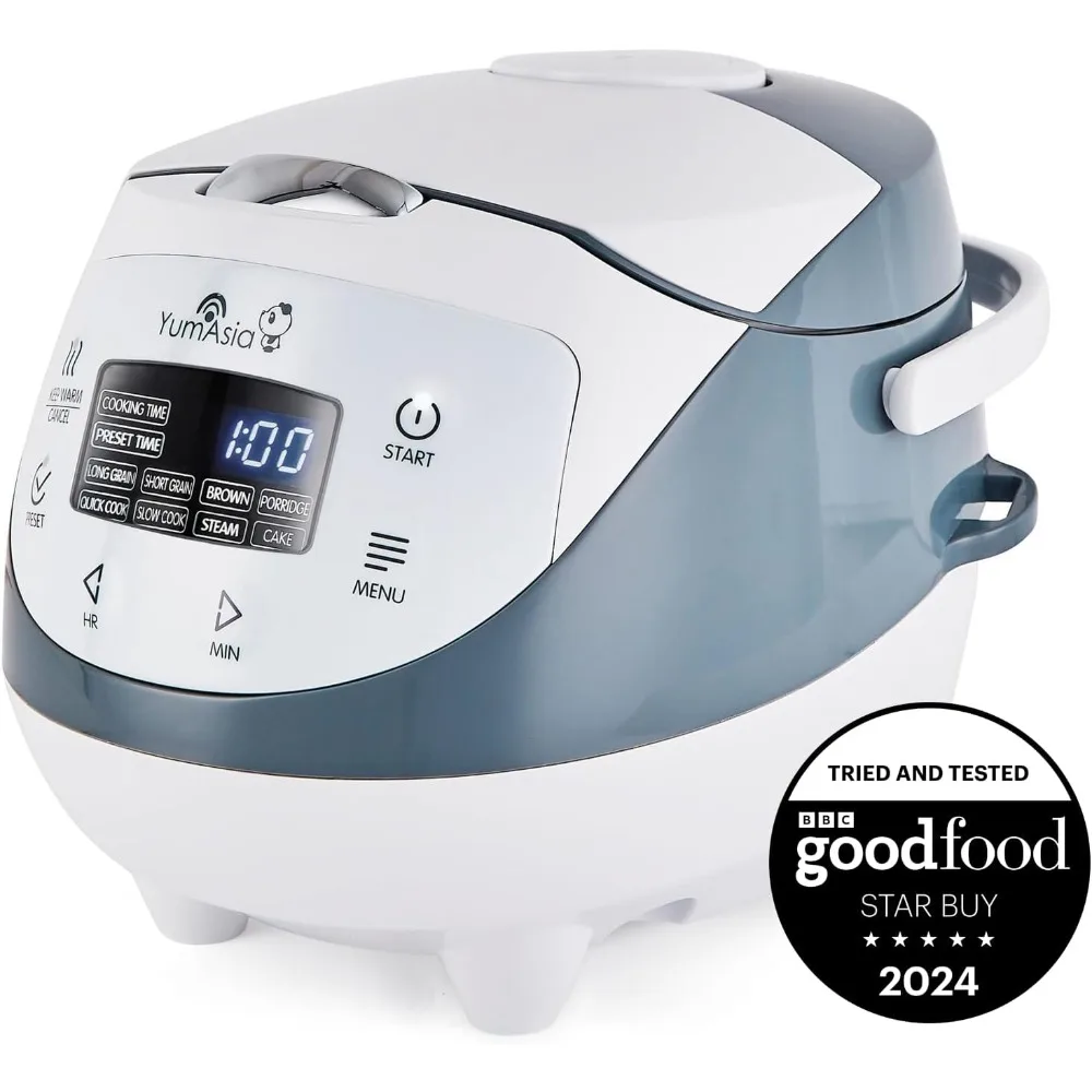 

Mini Rice Cooker With Ninja Ceramic Bowl and Advanced Fuzzy Logic (3.5 cup, 0.63 litre) 4 Rice Cooking Functions