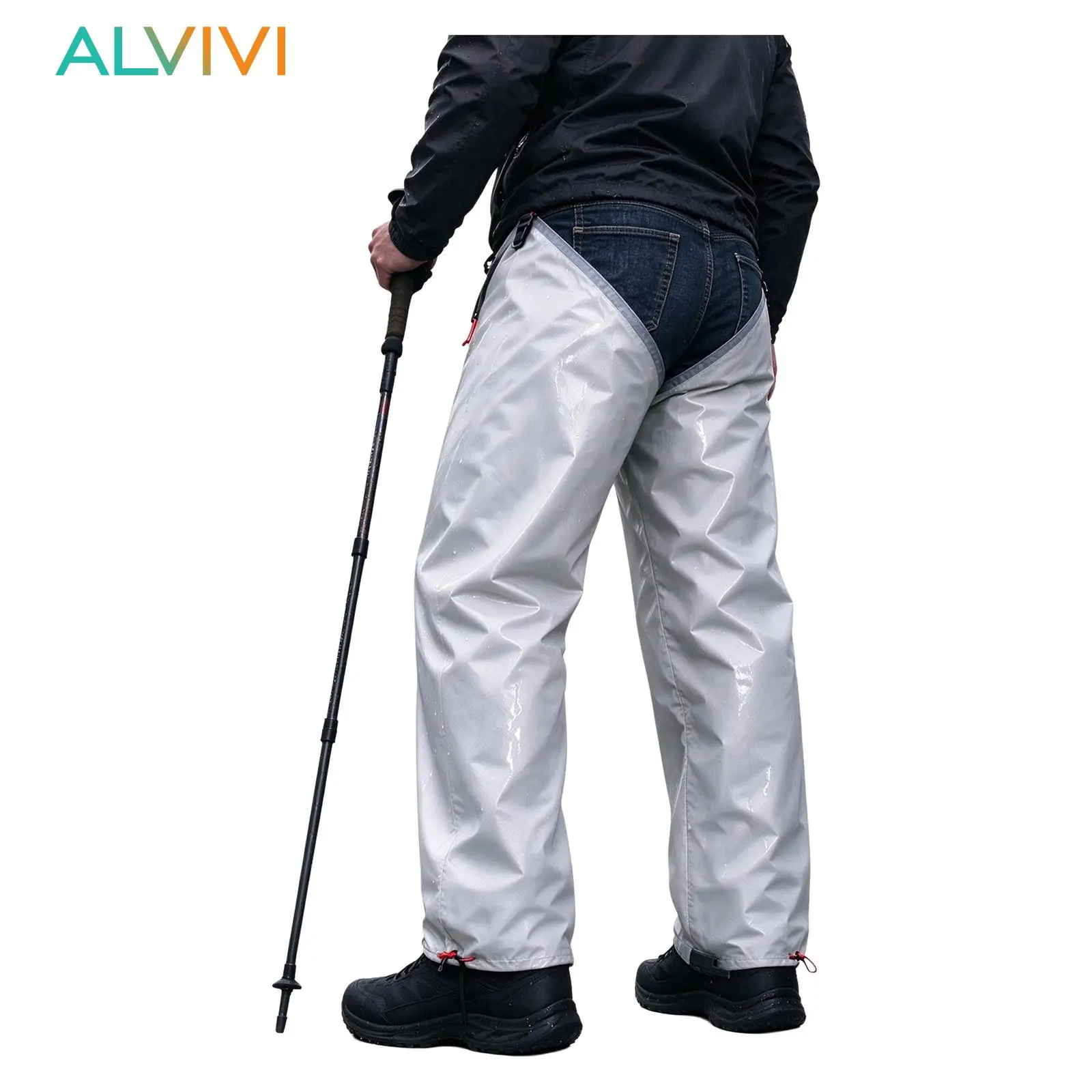 Adult Waterproof Camo Split Rain Chaps Leg Gaiters Lightweight Portable Outdoor Hiking Camping Leg Protection Leg Cover Costume