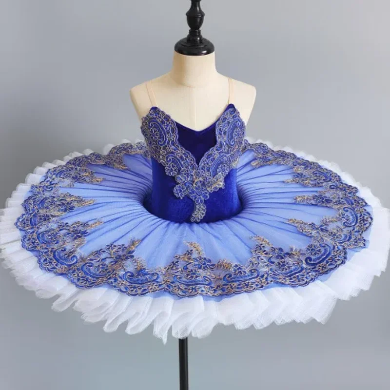 Abito da ballo per balletto professionale per bambini Gonna tutù per cigno da ragazza Viola Performance Agenzia per spettacoli di Capodanno