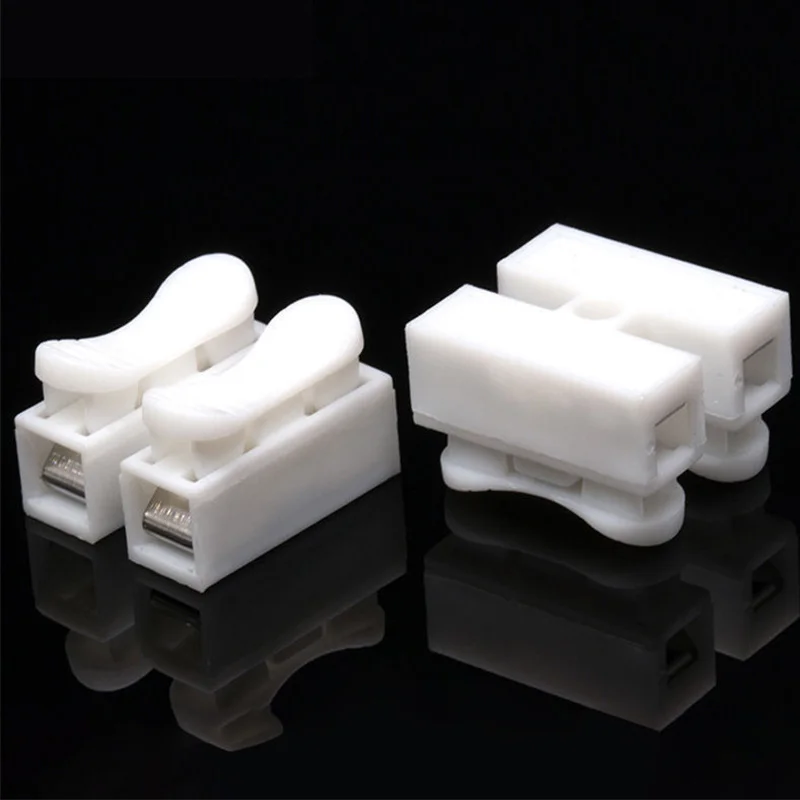 10/30Pcs No Solding Quick 1P 2P 3P Cable Wire Connector No Screw Terminal Block Spring Clamp Quick connection terminal