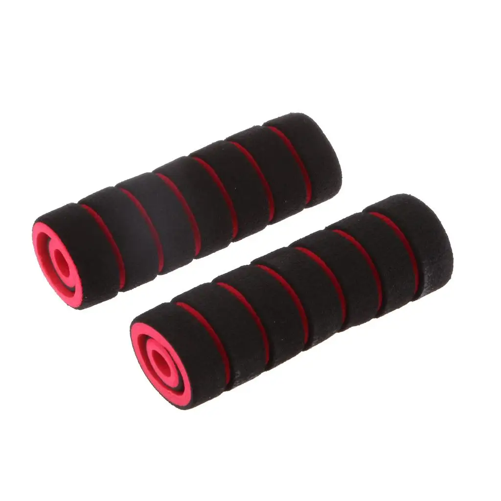 Red Sponge Handlebar Cover Lightweight Nonslip Motorcycle Accessory for Custom Handlebar Setups