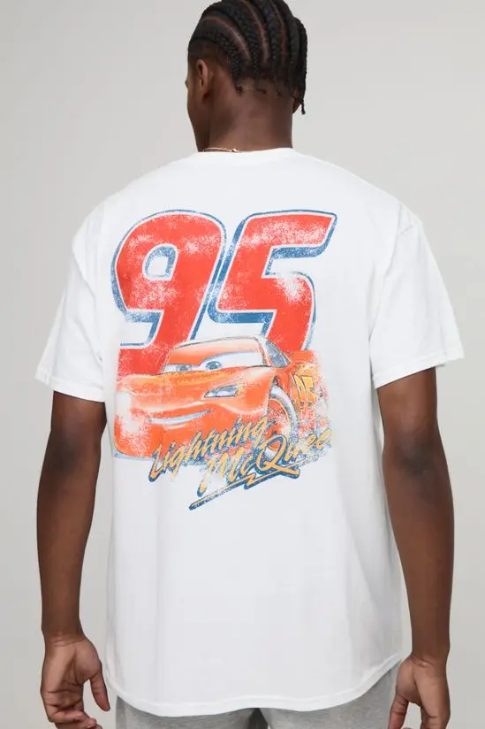 Racing Story Lightning McQueen Cartoon Grafisch Afdrukken Zomer Herfst Winter Katoen T-shirts voor heren en dames met korte mouwen