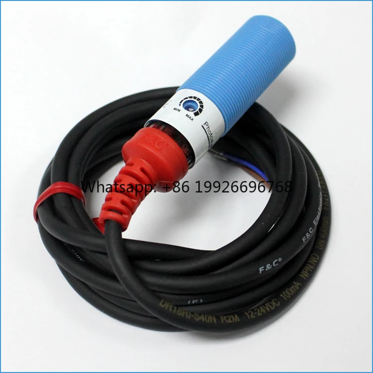 

40cm Sensing Distance Adjustable Plastic Detector Sensor Dr18ri-S40n M18 Cylindrical Photoelectric Switch