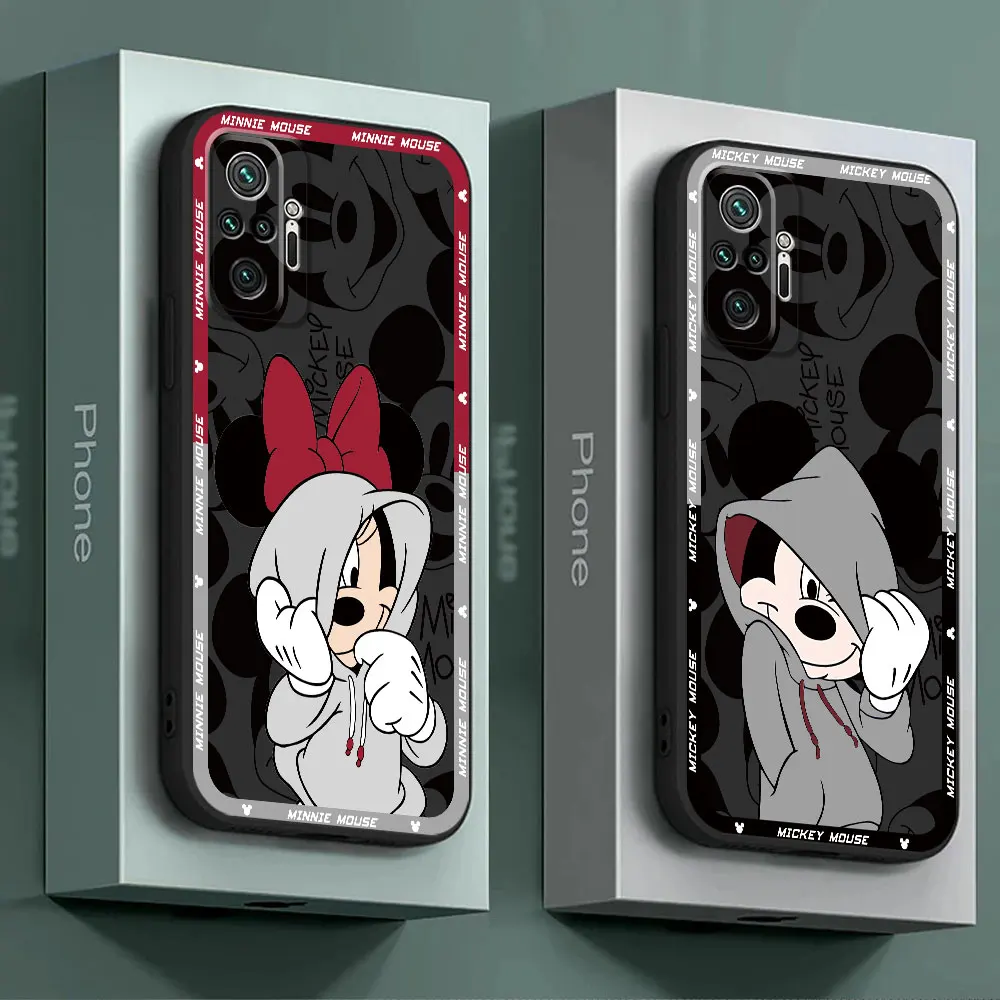 Cover TPU Soft Coque Phone Case for Xiaomi Redmi Note 9T 10S 12S 10 8T 11 Pro 13 Pro 12 9 8 7 11S 9S Disney Mickey Minnie Mouse