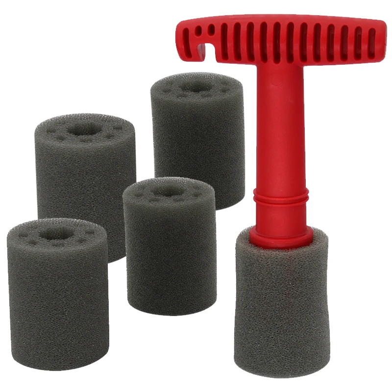 5Pcs Top Selling Removable Insert Wheel Cleaning Wash Brush Car Accessories Steel Ring Screw Sponge Lug Nut Brushs Dropshipping