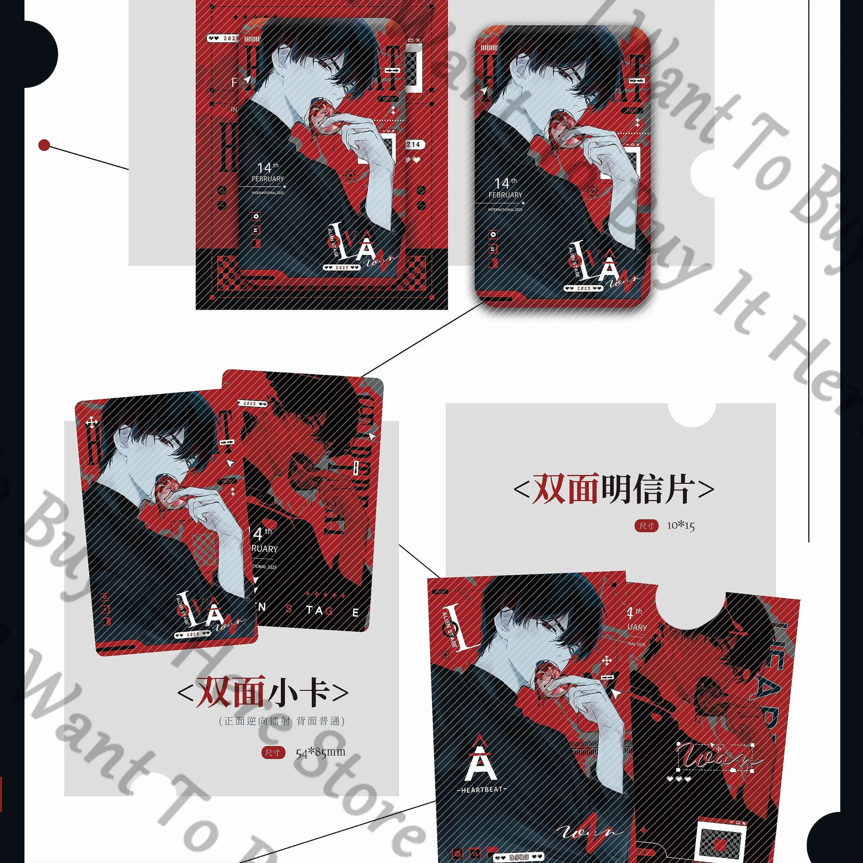 Alien Stage Ivan Cosplay Anime Badge Brooch Emblem Lesser Calorie Postcard Card Pendants Widget Polaroid  Photocard Fans