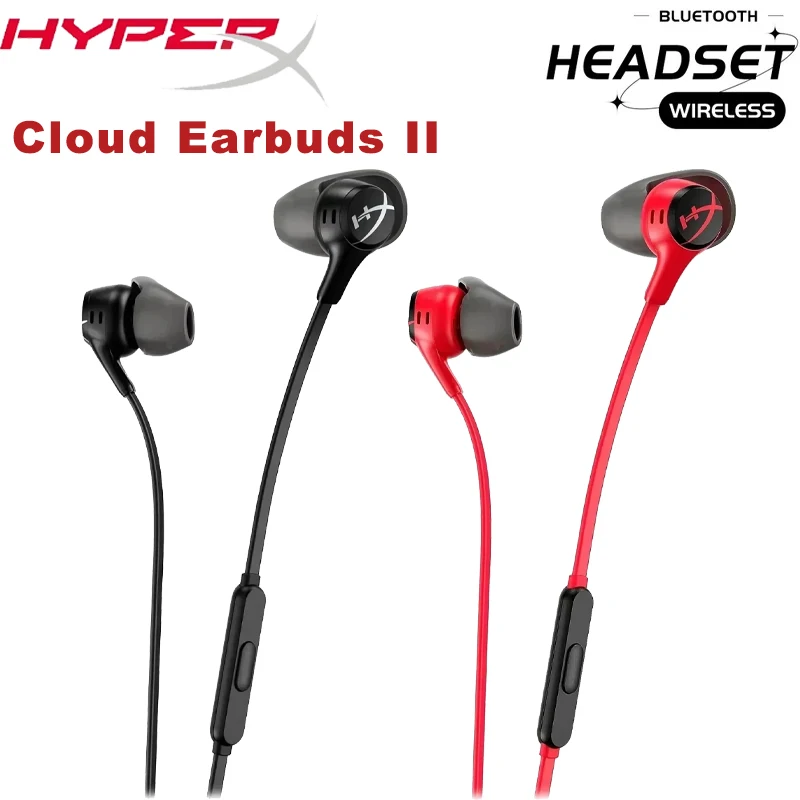 Игровые наушники HyperX Cloud Earbuds II 2 с микрофоном, проводные внутриканальные наушники для полного погружения в игру, для телефона, PS4, PS5, Xbox Series