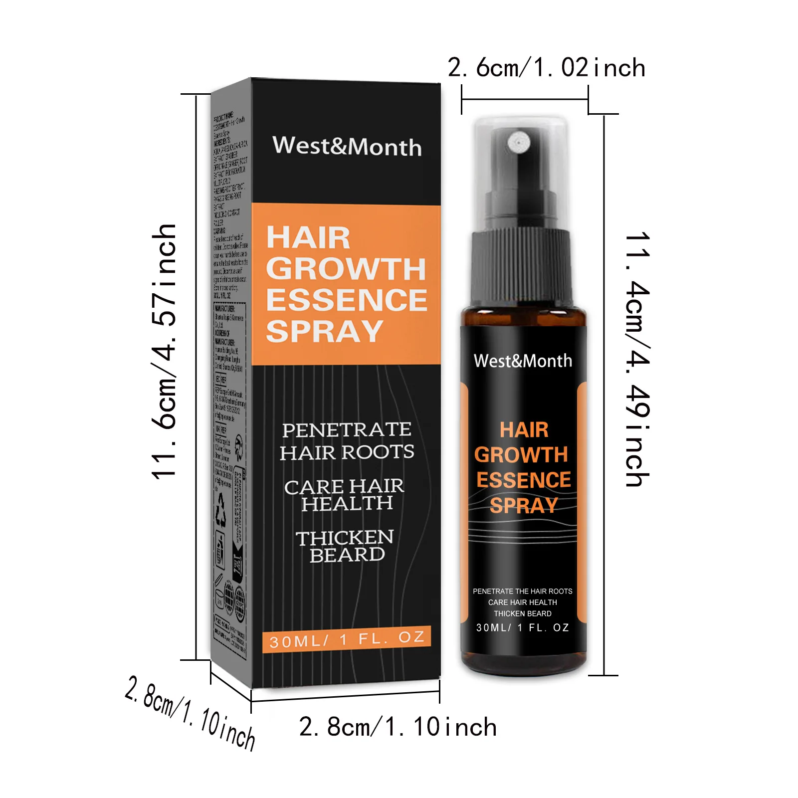 Fast Hair Growth for Men Beard Growth Kit Hair Oil Care Ginger Anti Hair Loss Scalp Treatment Grow Serum Products Beauty Health