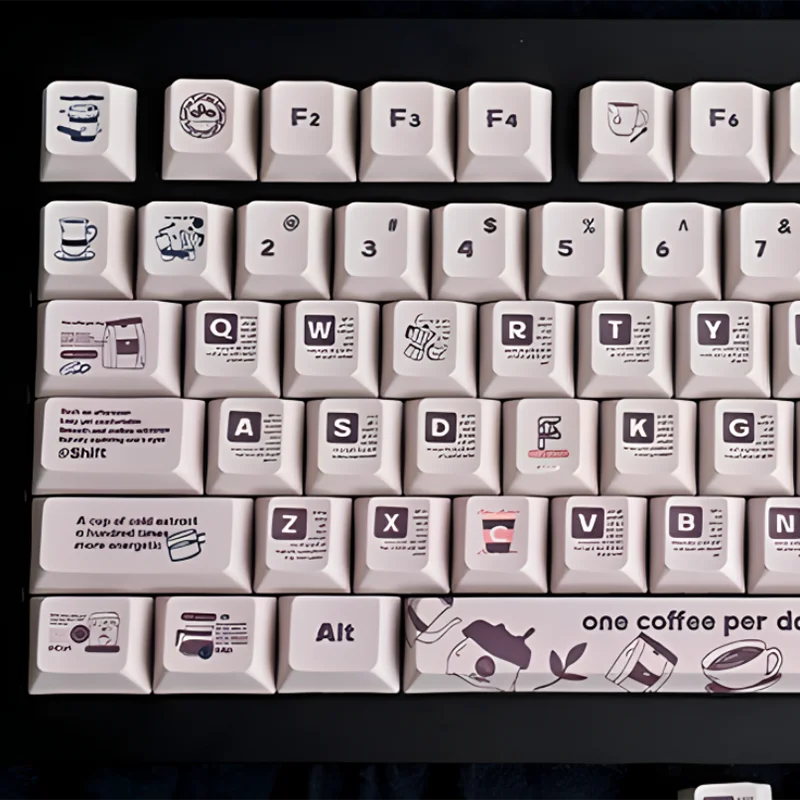 Platte Witte Thema Keycap Set 128 Toetsen Nieuwe Kersen Profiel Kleurstof-Sublimatie Sleutel Caps Aangepaste Mechanische Toetsenbord Accessoires Geschenken