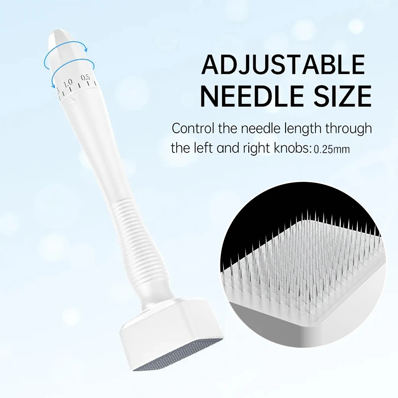 New 140A Adjustable Microneedle Derma Stamp 140 Pins Needles Derma Stamp Skin Care Home Use For Face Beauty Personal Care
