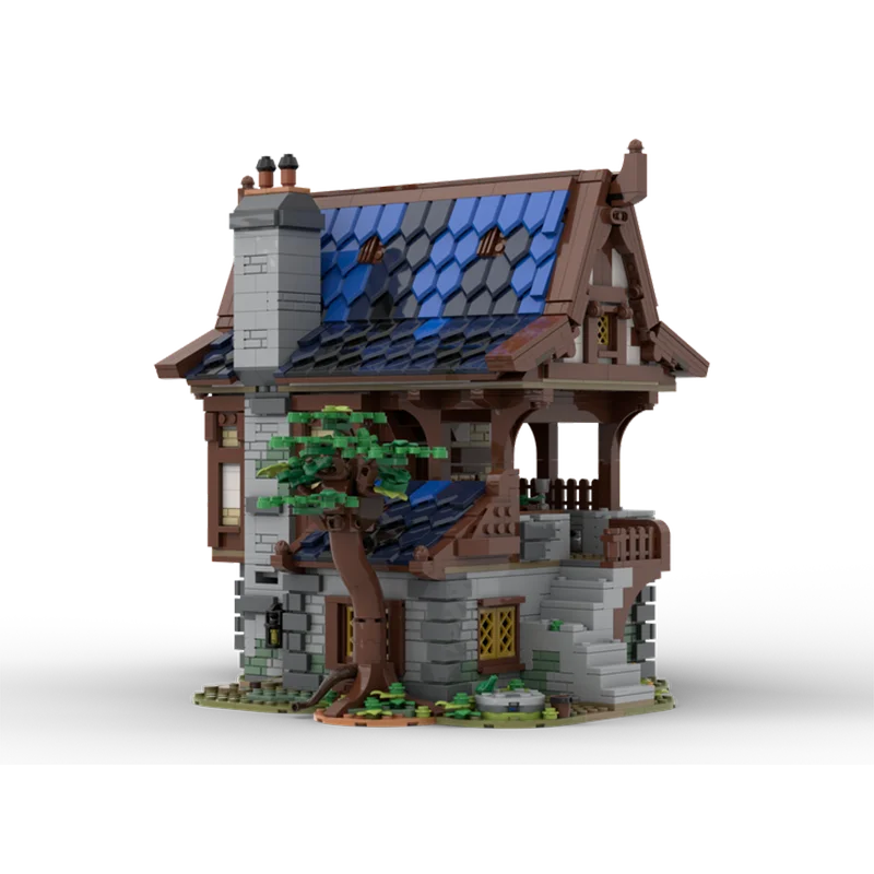 2404PCS Modular MOC Medieval Armory House Street View Architecture Building Blocks Model Toy Children's Birthday Gift Souvenir